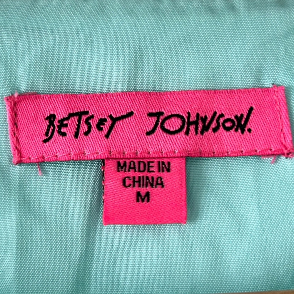 Betsey Johnson Tiffany Blue Romantic Midi Dress Size M - Picture 9 of 11